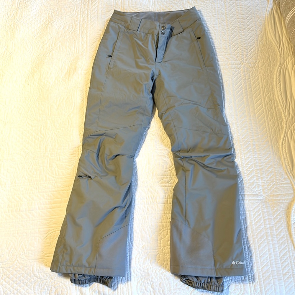 Columbia Women’s Gray Insulated Bugaboo Snowboard Pants with Omni Heat-S
